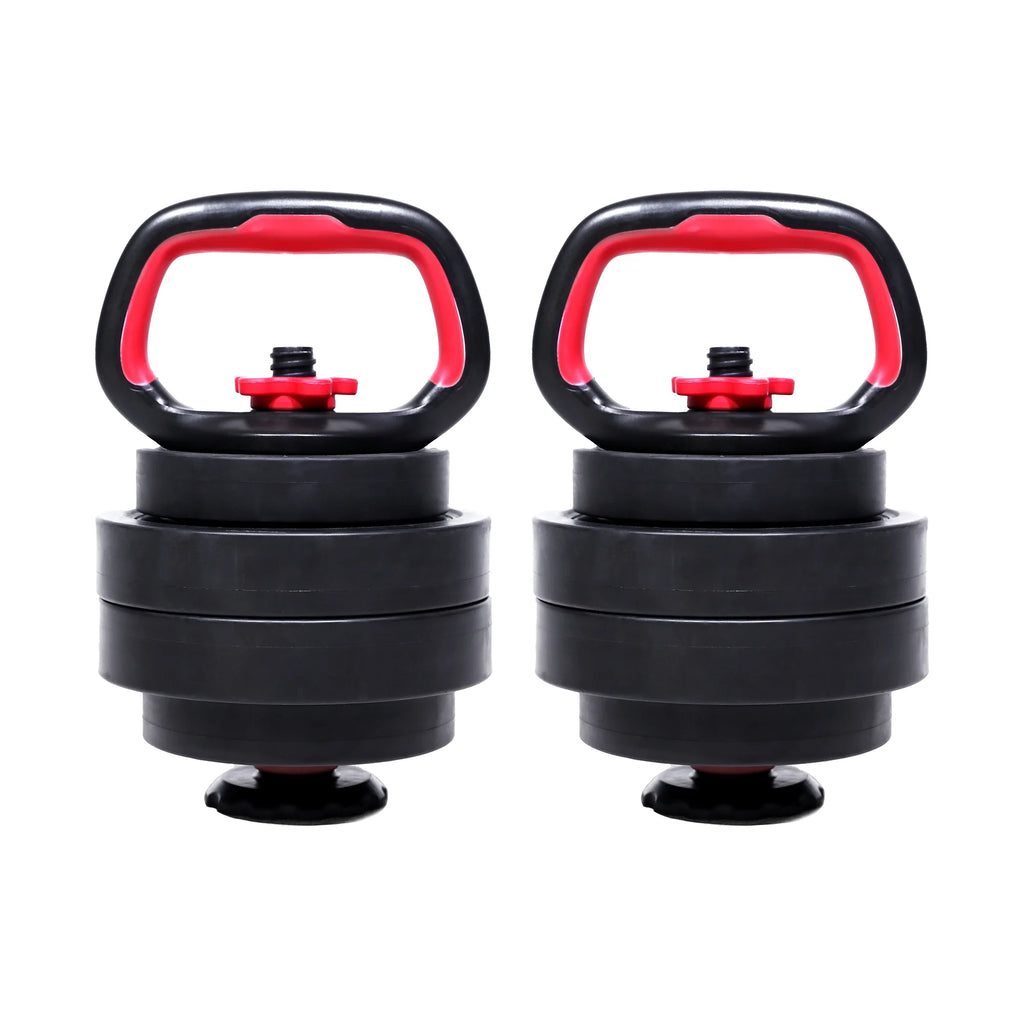 40LB 5 in 1 Adjustable Dumbbell Set , Fitness Exercises for Home Gym, Black, 1-Inch Holes Fit Standard Sized Bar