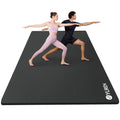 Large Yoga Mat 78“ X 51" 10Mm Thick Exercise Mats for Home Gym Fitness Floor Workout Pad, Black