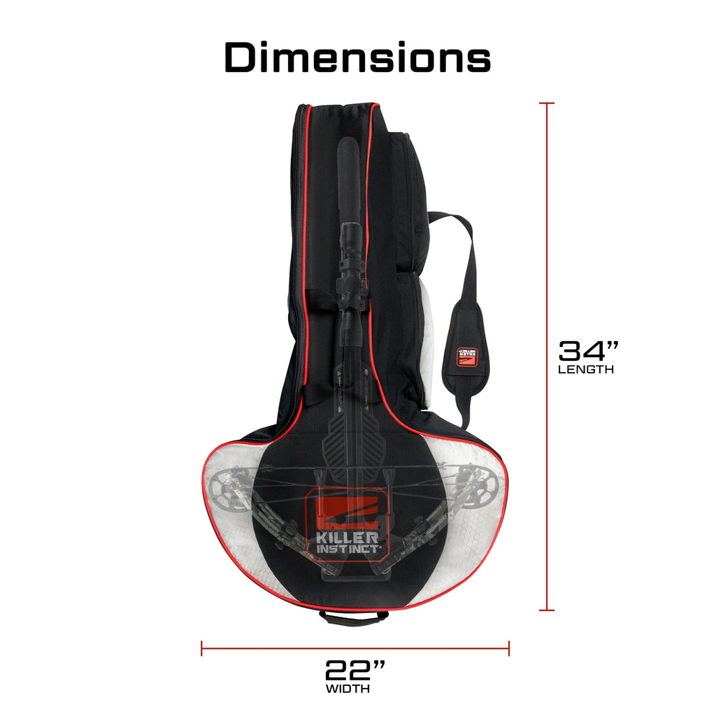 Slayer 23" X 37" X 12" Crossbow Case for Select Bows, Black