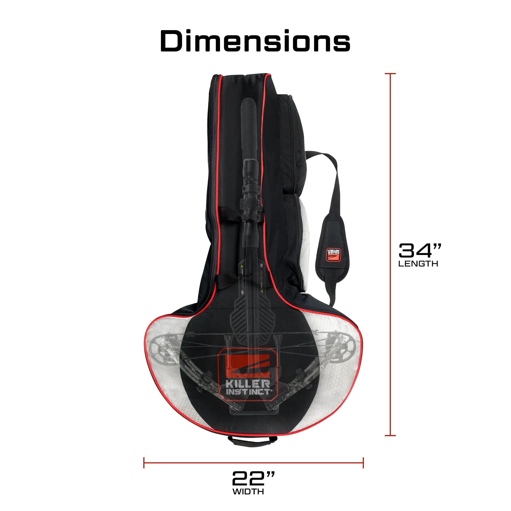 Slayer 23" X 37" X 12" Crossbow Case for Select Bows, Black